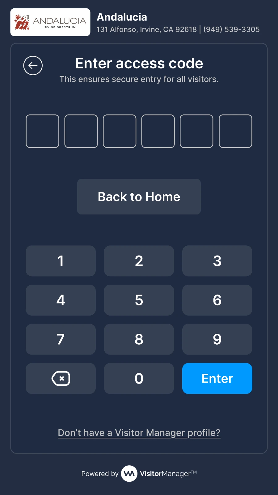PIN entry